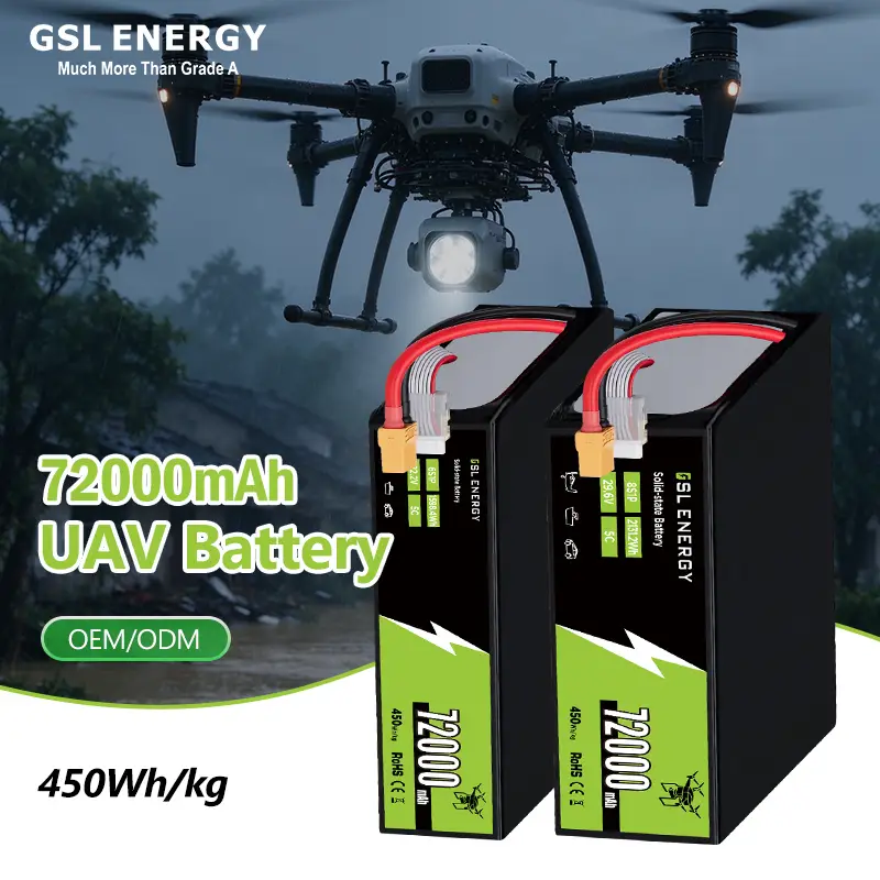 72Ah high capacity lithium drone battery