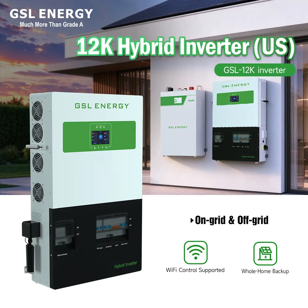 GSL ENERGY 12kW and 16kW hybrid solar inverter series for 48V battery systems