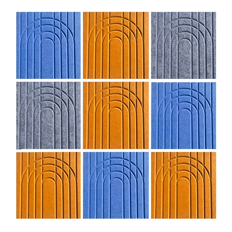 Panneaux muraux acoustiques personnalisés Panneaux acoustiques en feutre pour animaux de compagnie Grand panneau acoustique enveloppé par tissu pour salle de classe 1