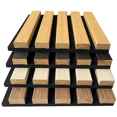 Paneles acústicos de pared de madera akupanels para sala de estar y oficina 1