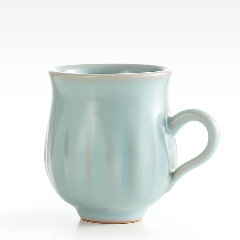 YEARN TOUR Bundle Mouth Tasse à thé en porcelaine avec poignée nouveau style chinois 1