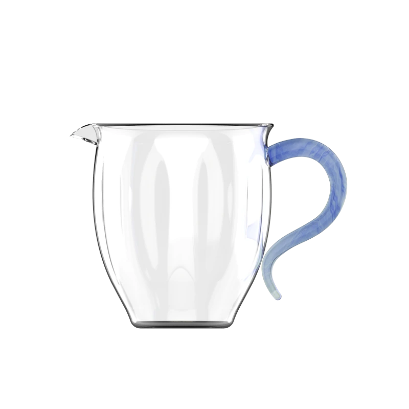 YEARN TOUR Glass Fair Tea Cup Clear for Home Office 1