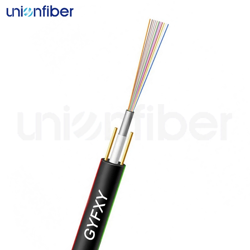 Outdoor Non-Metallic single mode 2 4 6 8 12 Core GYFXY Fiber Optic Cable 1