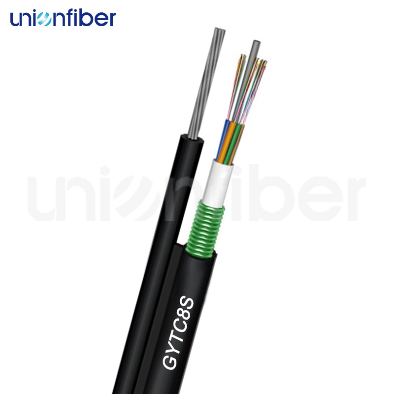 Cable de fibra óptica aéreo acorazado al aire libre de fibra óptica de la base GYTC8S de la base 48 del cable 24 1