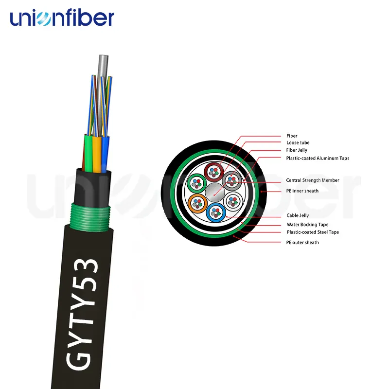 Unionfiber Outdoor Fiber Optic Cable Single Mode G652D G655 G657 50/125 62.5/125 Outdoor Fiber Optic Cable Single Modevendor 3