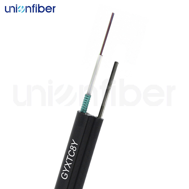 Mini figura 8 cable óptico de fibra óptica GYXTC8Y del cable autosuficiente al aire libre de la fibra 1