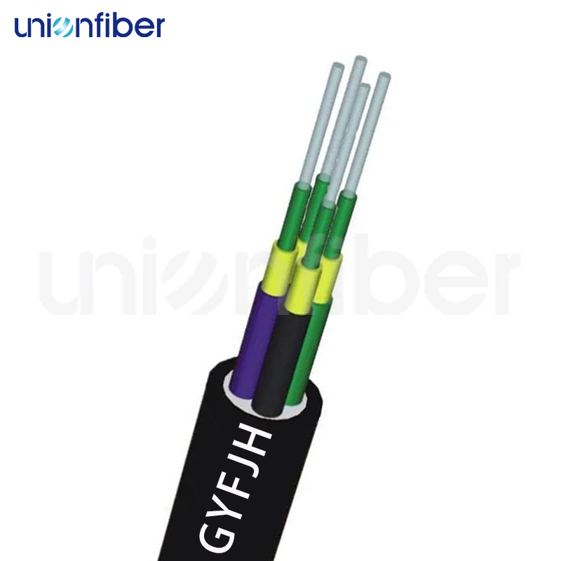 FTTA Base Station Duplex Round 4 Core GYFJH Fiber Optic Cable 1