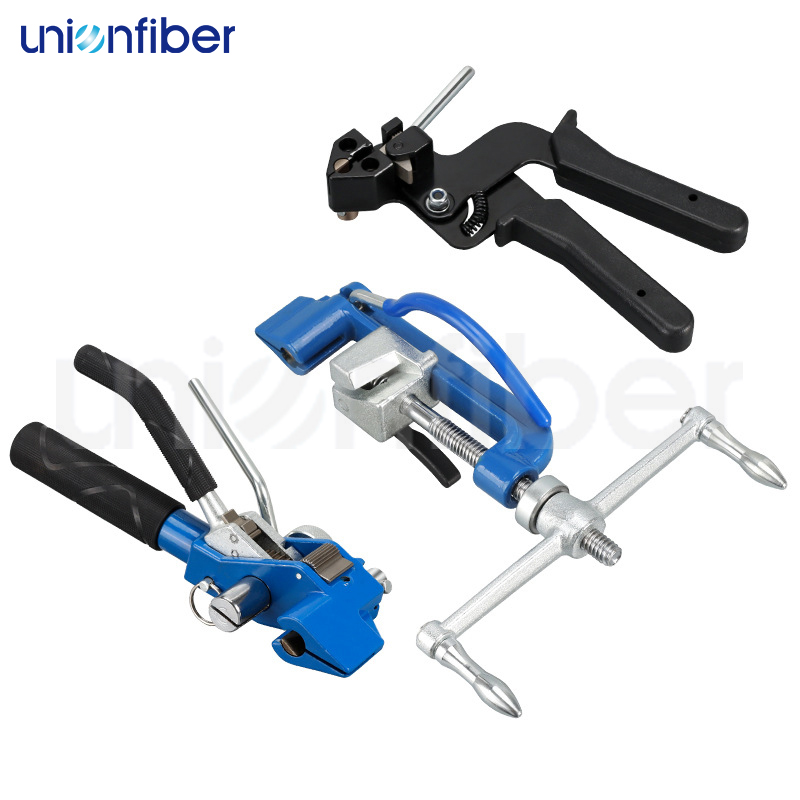 Kits d'outils de cerclage de sangles métalliques en acier inoxydable avec sangle et boucle 3