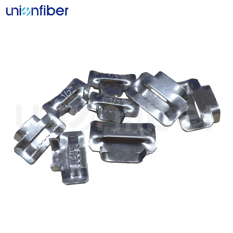 Kits d'outils de cerclage de sangles métalliques en acier inoxydable avec sangle et boucle 4