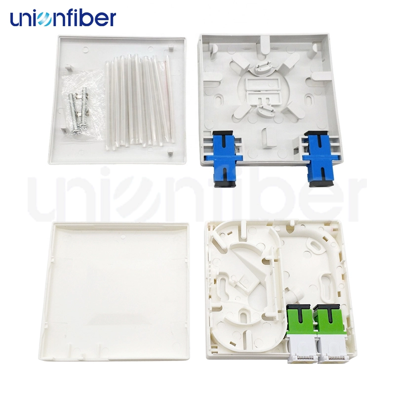 2 Port Ftth Faceplate Rosette Box 1
