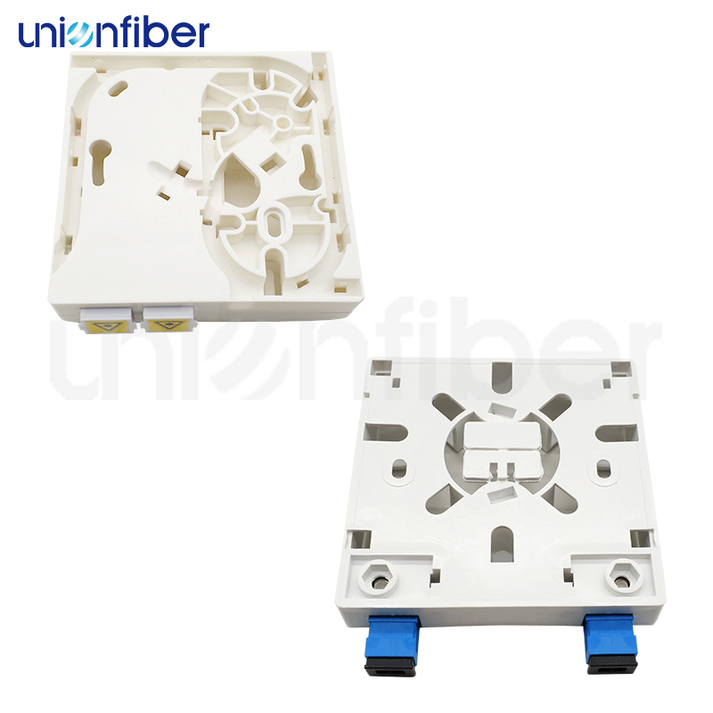 2 порт Ftth Faceplate Rosette Box 3