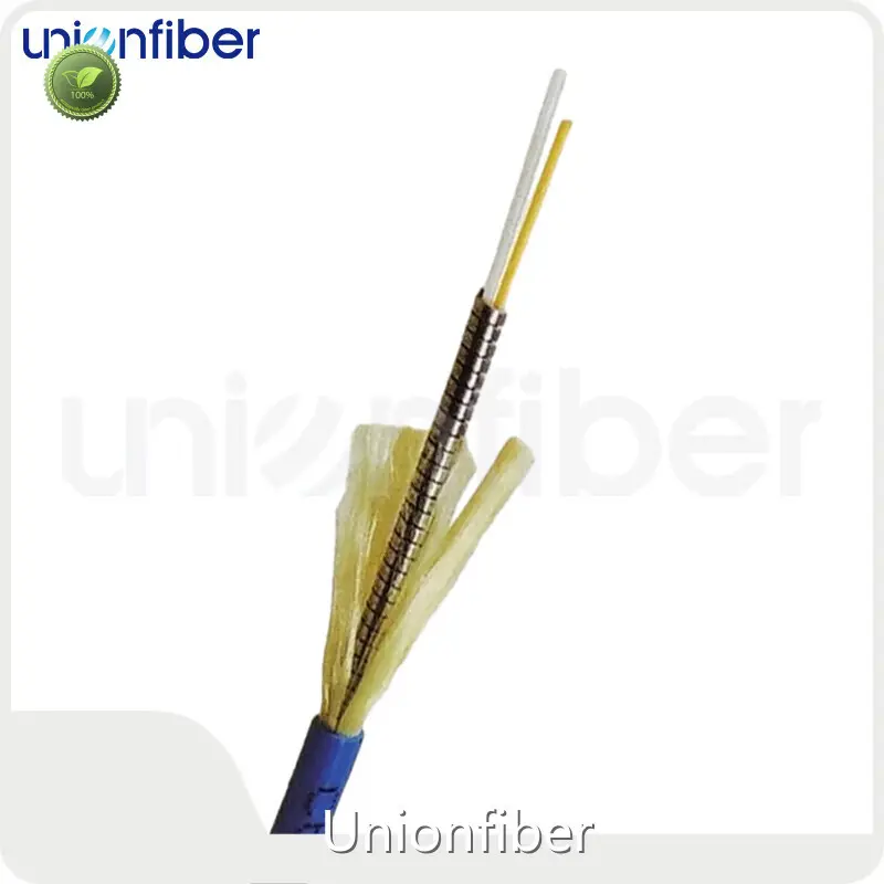 Indoor Armored Fiber Optic Cable Wooden Drum Or Customized Wholesale - Unionfiber 1