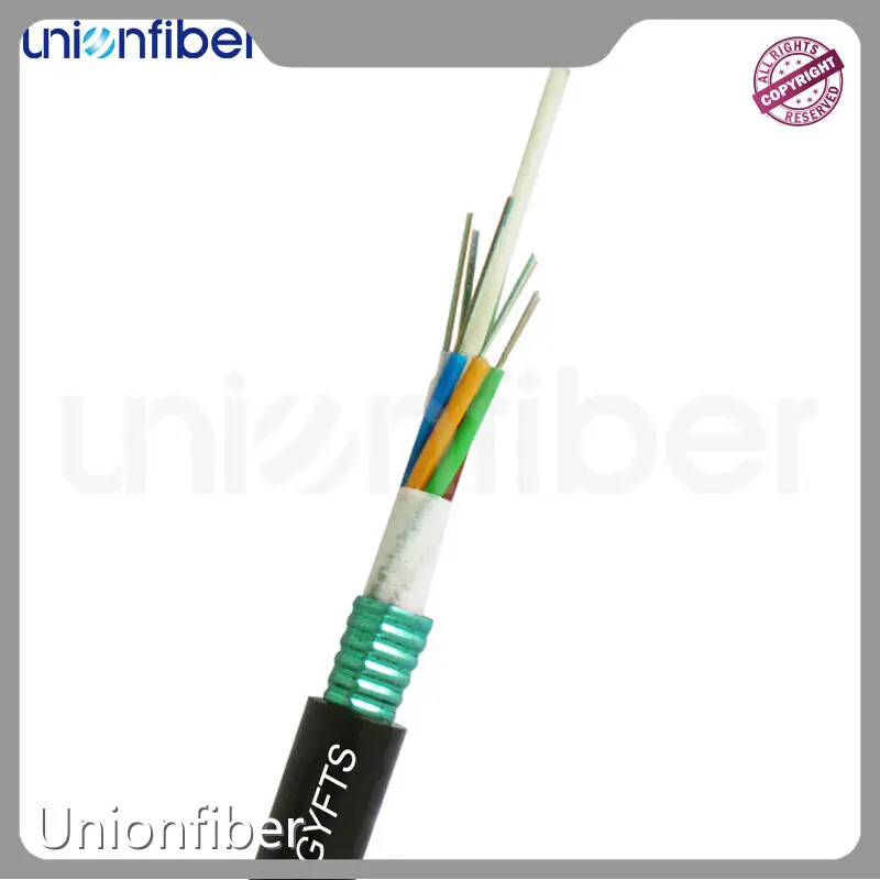 Customsingle Mode Outdoor Fiber Cable Wooden Drum GYFTS Fiber Optic Cable 1