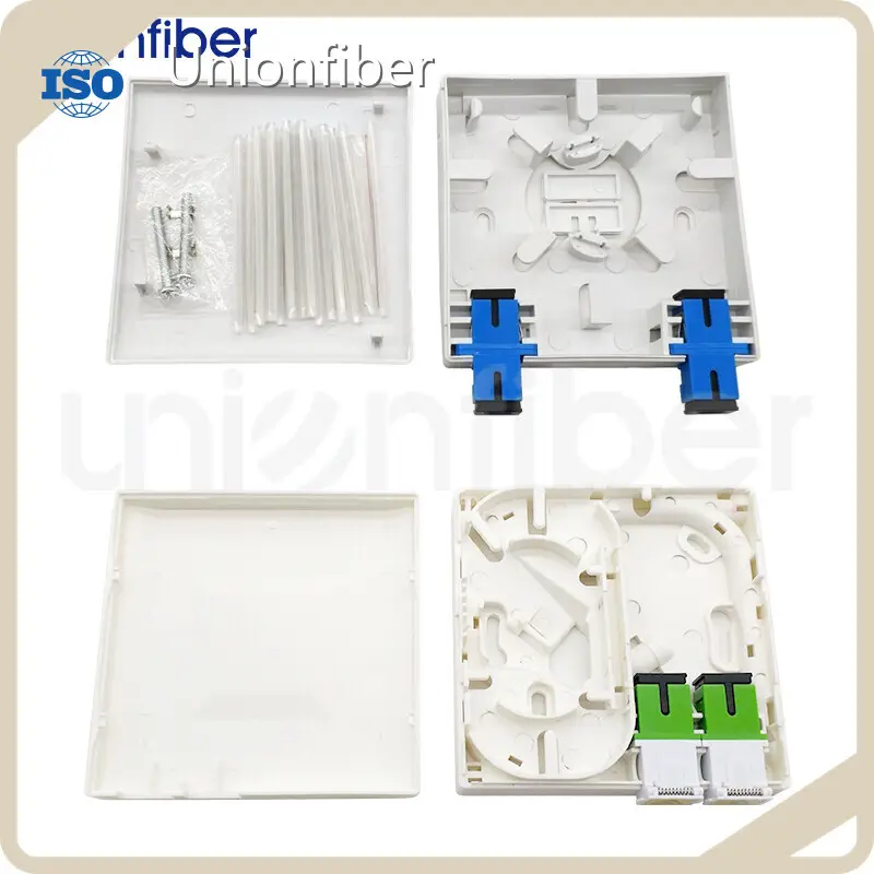 Fiber Rosette Box 2 Port Rosette Box - - Unionfiber 1