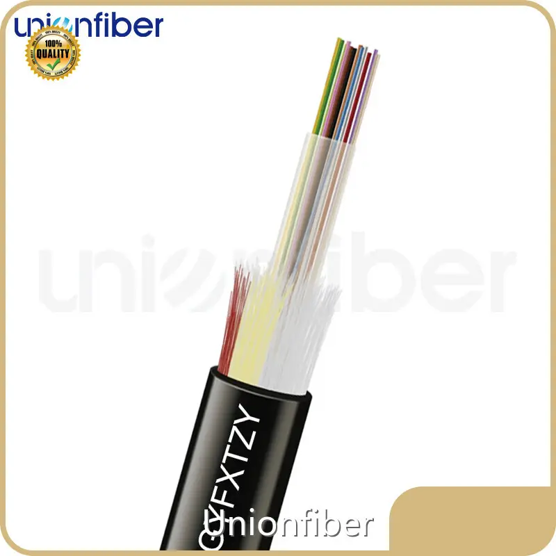 12 Fiber Indoor Outdoor Fiber Optic Cable ISO9001 by Unionfiber 1