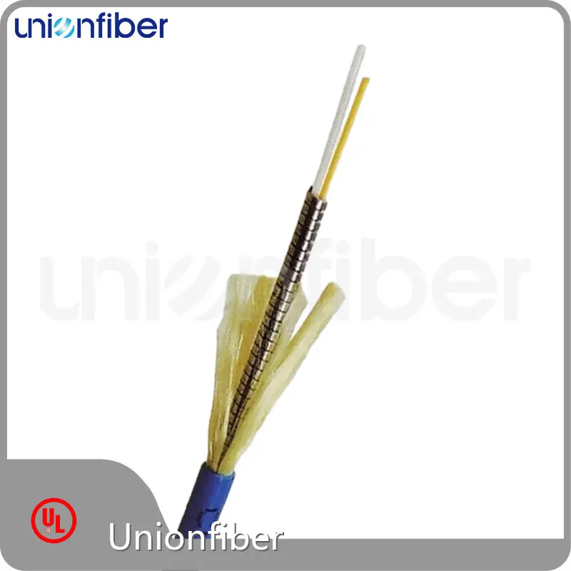 Customarmored Fiber Optic Cable Price Duplex Unitube Spiral Armored Fiber Optic Cable Wooden Drum Or Customized 1