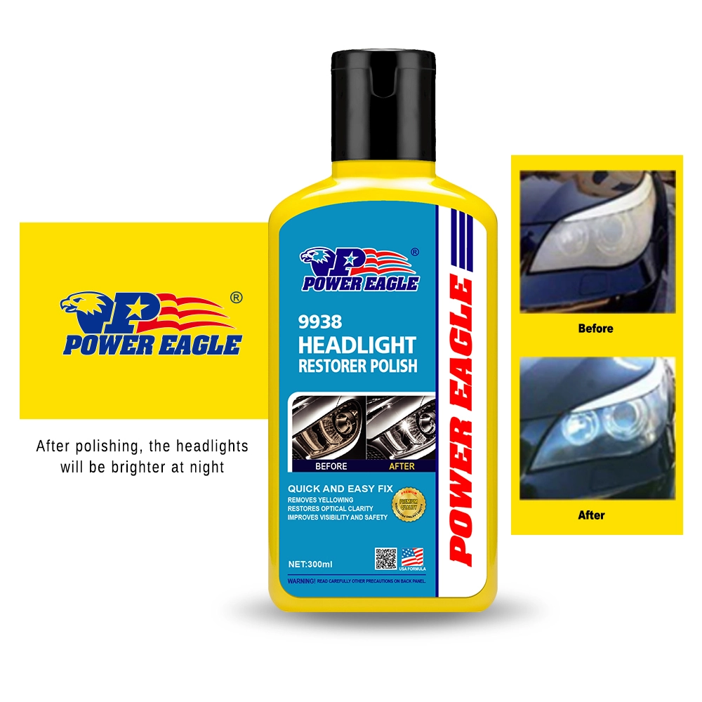 Limpiador de faros de coche y protector de agente de pulido, restaurador de faros de plástico 1