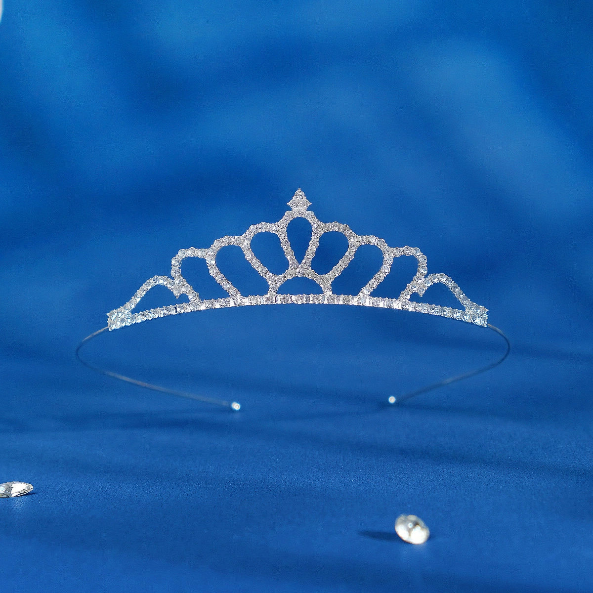 Sparkling Alloy Crystal Child's Tiara Crown Headband for Girls Birthday Dance 1