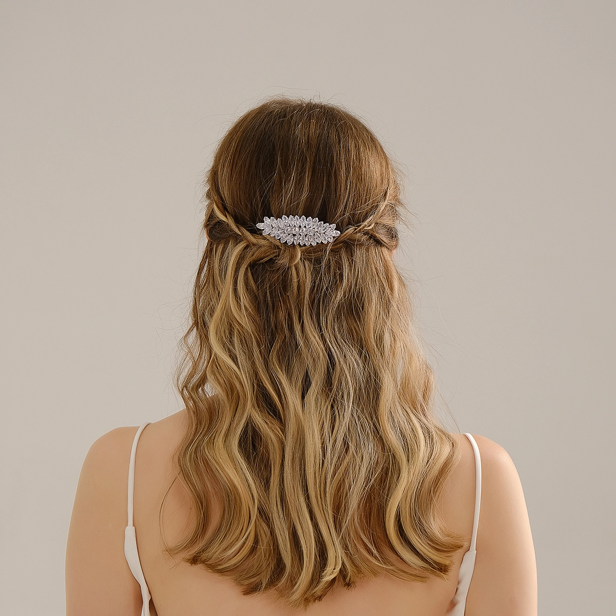 Exquisite Elegant Zircon Hair Clip Wholesale Fashion Simple Hair Accessories Hair Clips For Women 1