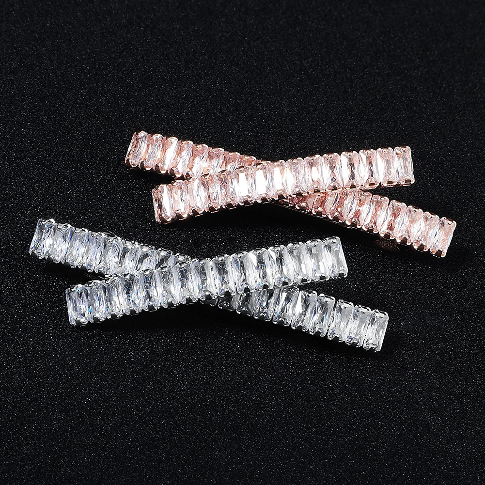 Elegant Zircon Hair Clip Wholesale Classic Shining Women's Hair Accessories 1
