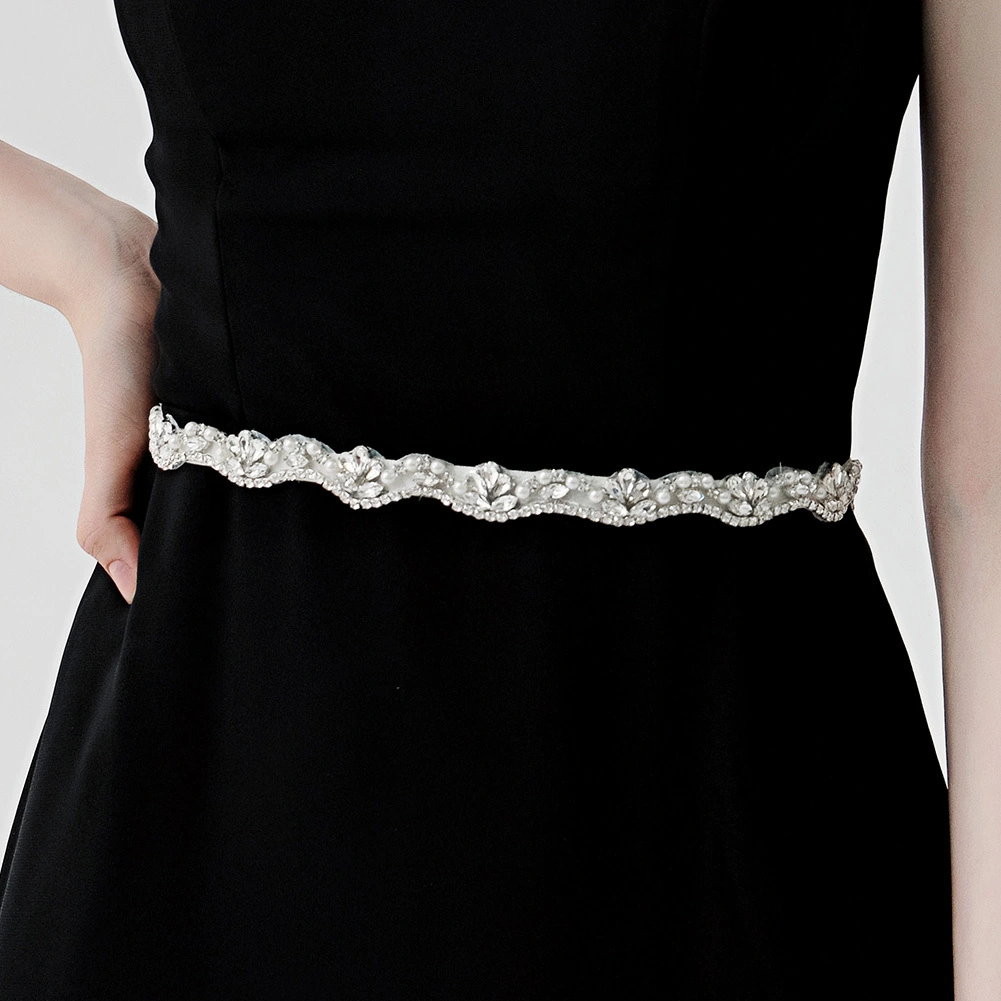 Luxurious Handmade Rhinestone Bridal Waist Belt Elegant Women Wedding Accessories 1