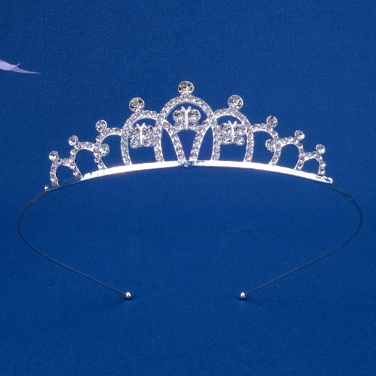 Exquisite Butterfly Children's Crown Wholesale Girls' Birthday Rhinestone Crowns 1