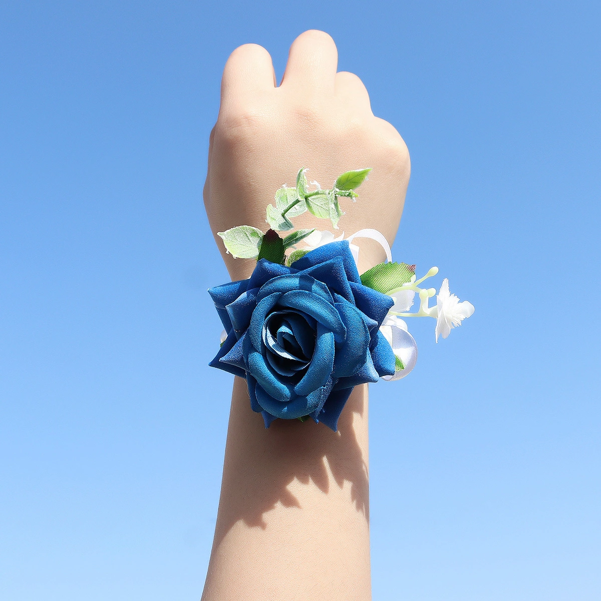 Elegant Lady Wedding Imitation Pearl Bracelet Wrist Flower Exquisite Bride Bridesmaid Accessories 1