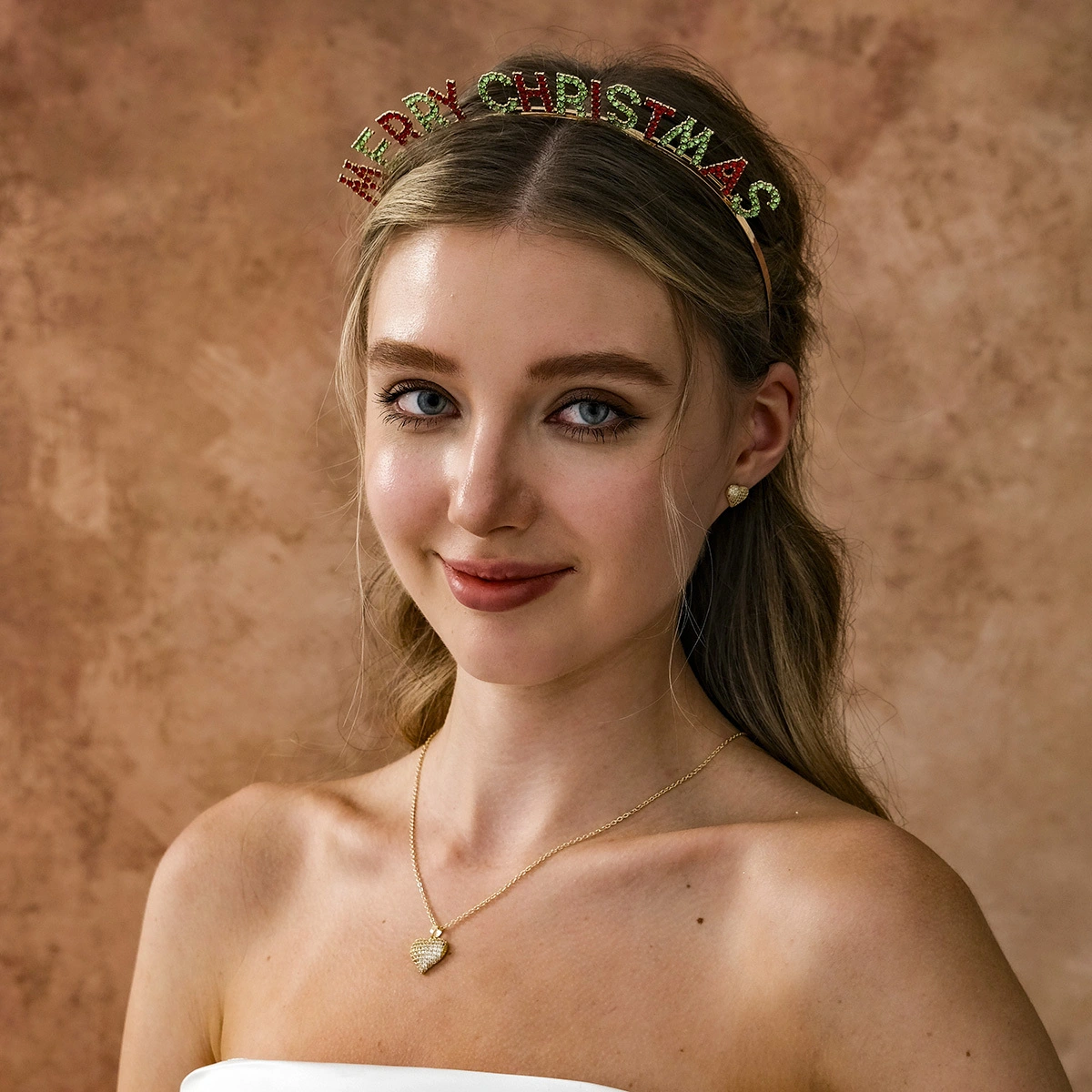 Diademas navideñas con diamantes de imitación de Miallo para fiestas, vacaciones y accesorios para el cabello. Diadema navideña. 1