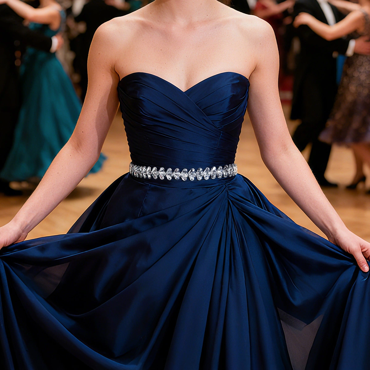 Cinturón de novia de moda europea americana, lujoso accesorio de cintura con diamantes de imitación hecho a mano, apliques de cintura. 1