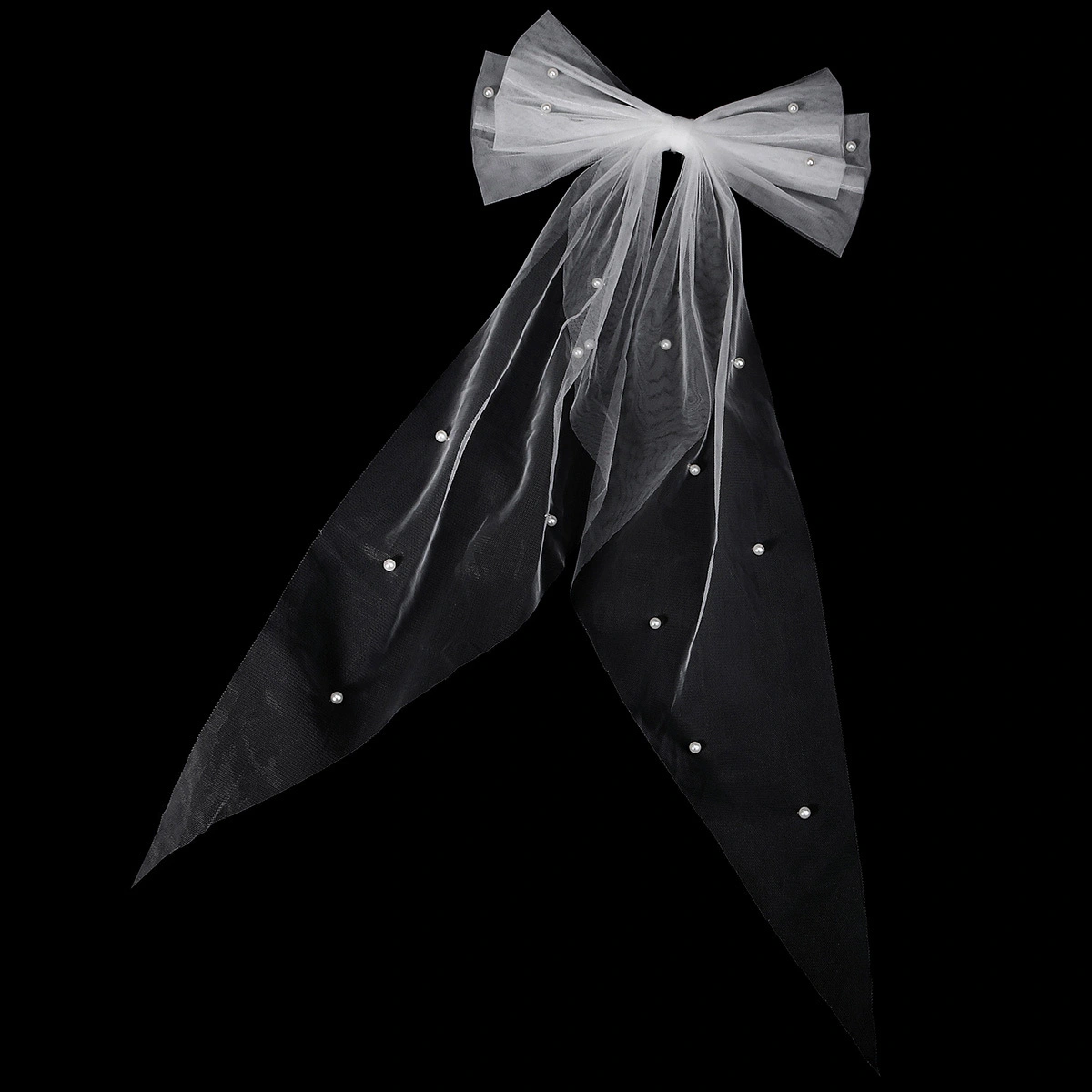 Nuevo velo de tul con lazo, minimalista, con pinza para el cabello y cuentas de perlas. Accesorios de boda para novias. Ideal para propuestas de matrimonio. 1