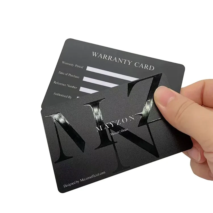 Carte de fidélité personnalisée CR80 PVC avec code barre 1