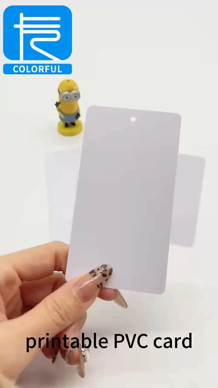 Tintenstrahlkarte PVC Weiß leer für den Tintenstrahldrucker 1
