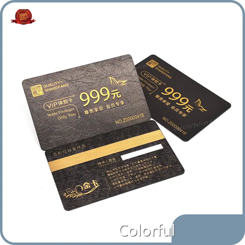 Colorful Pvc Card Supplier Brushed PVC Printed Cardcompany 1