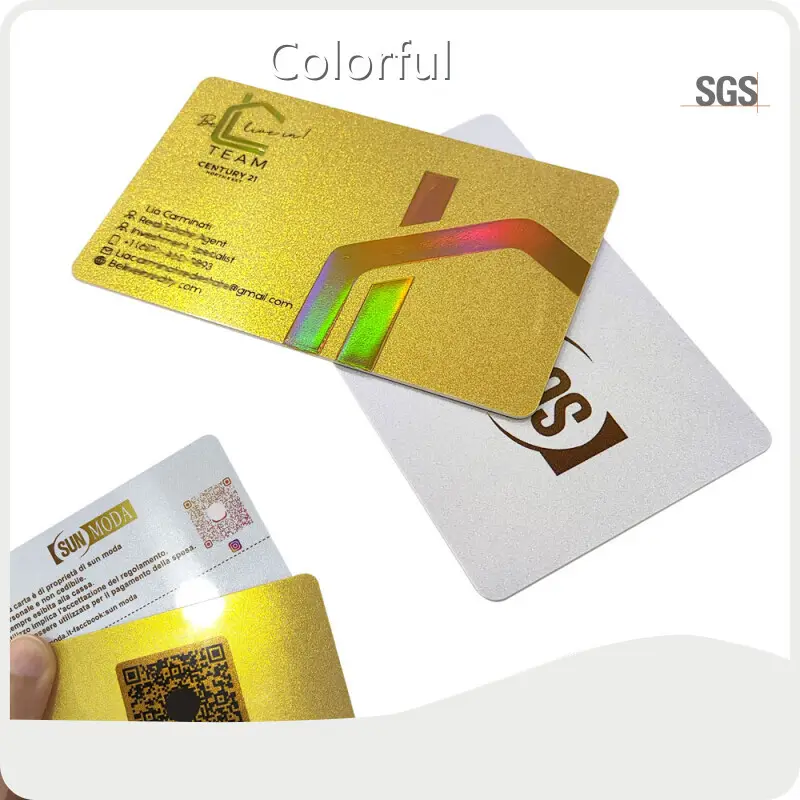 Colorful Pvc Business Card Pearlescent PVC Pvc Business Cardfactory 1