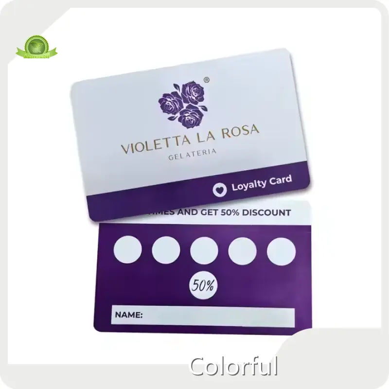 High-qualitypvc Loyalty Card Cqcolorful PVC 1