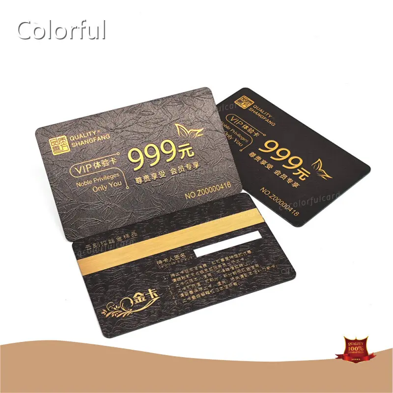 Colorful Plastic Loyalty Card Printing Availablefactory 1