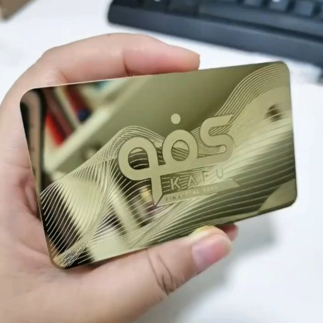 tarjetas de visita metálicas personalizadas