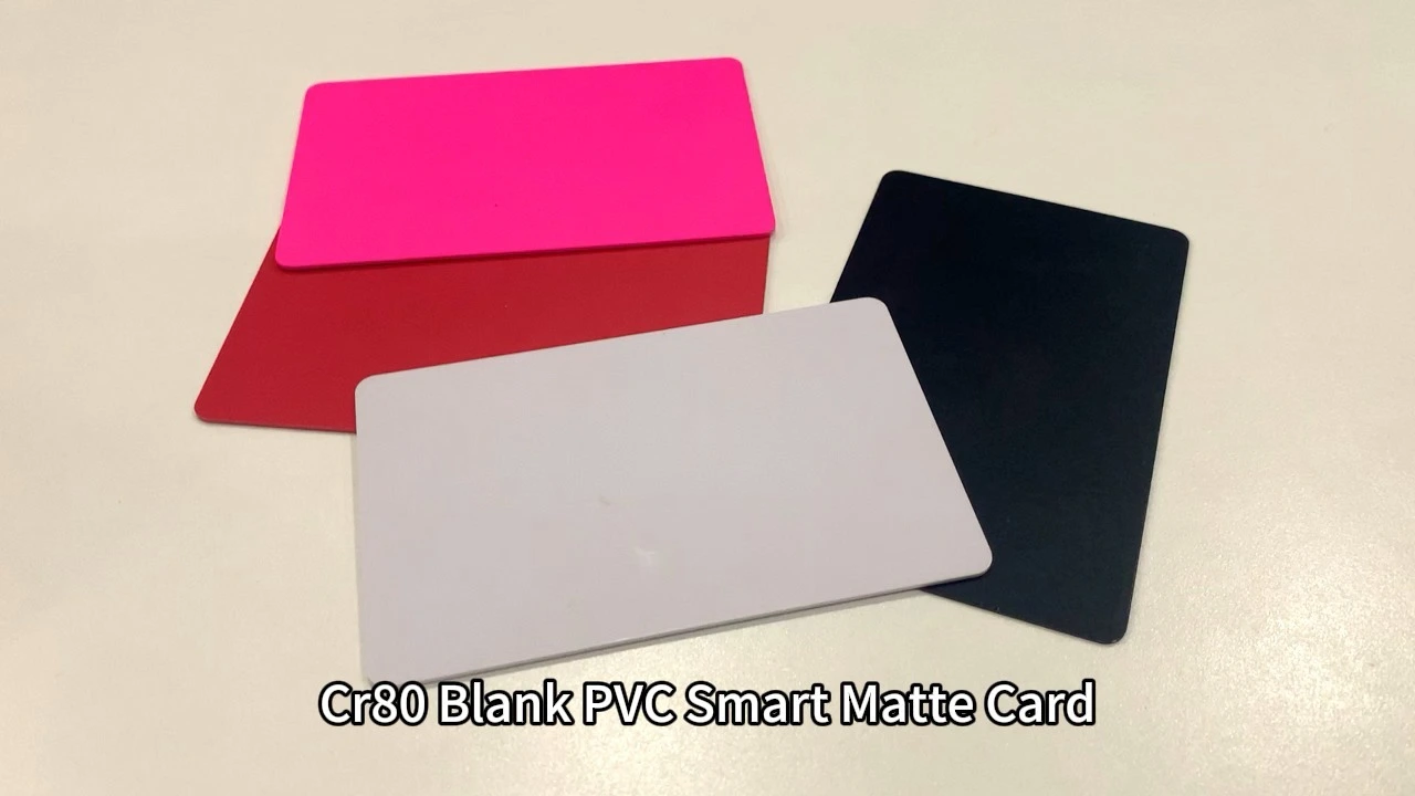 Cr80 Blank PVC Smart Matte Card