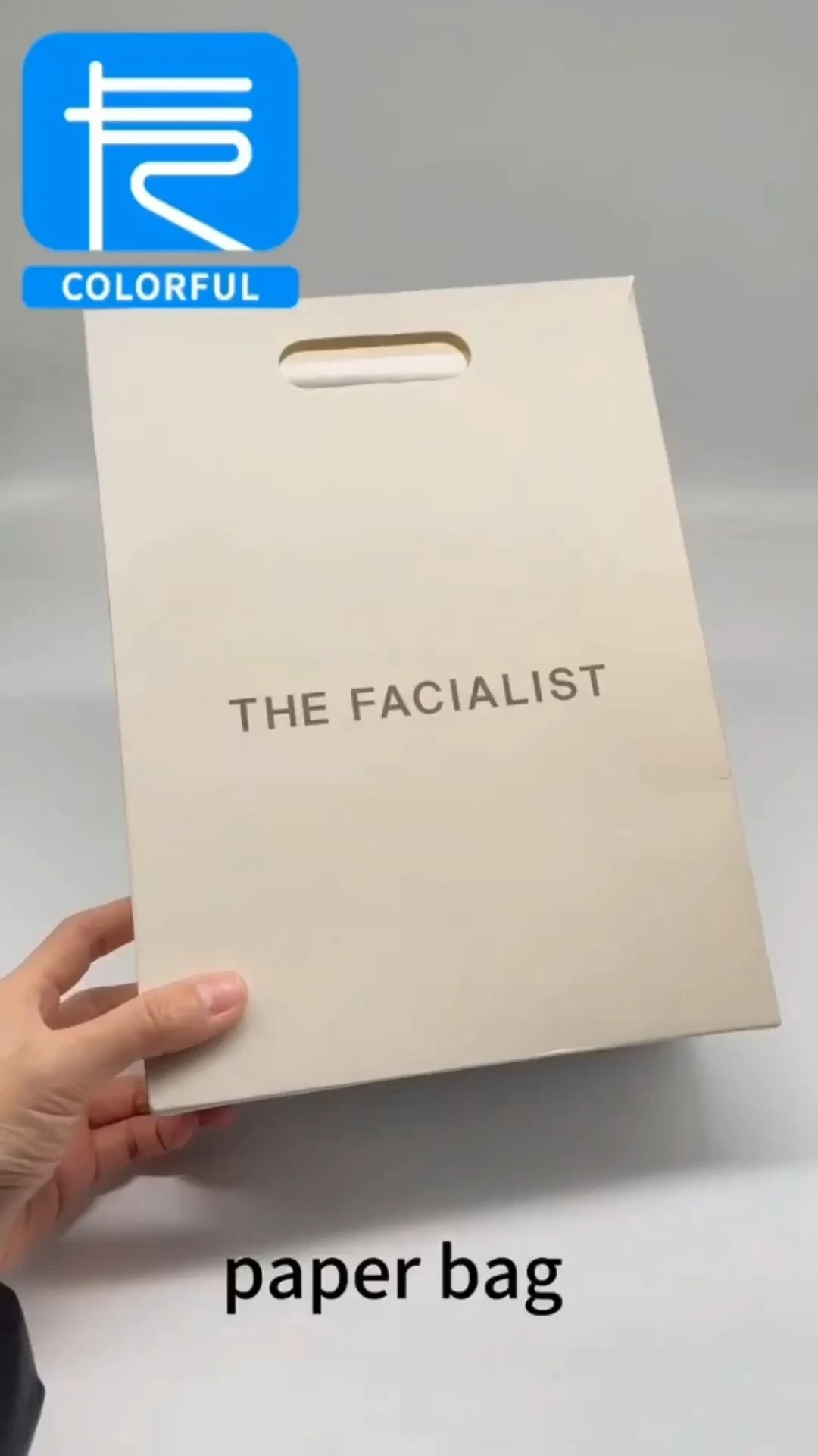 custom die cut paper bag