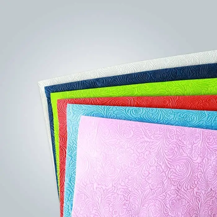 rayson nonwoven,ruixin,enviro flower pattern non woven table cloth Non Woven Tablecloth image2