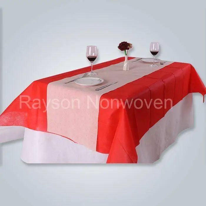 Direct manufacturer fancy geotextile rolle tnt table cloth RS-TC06 1