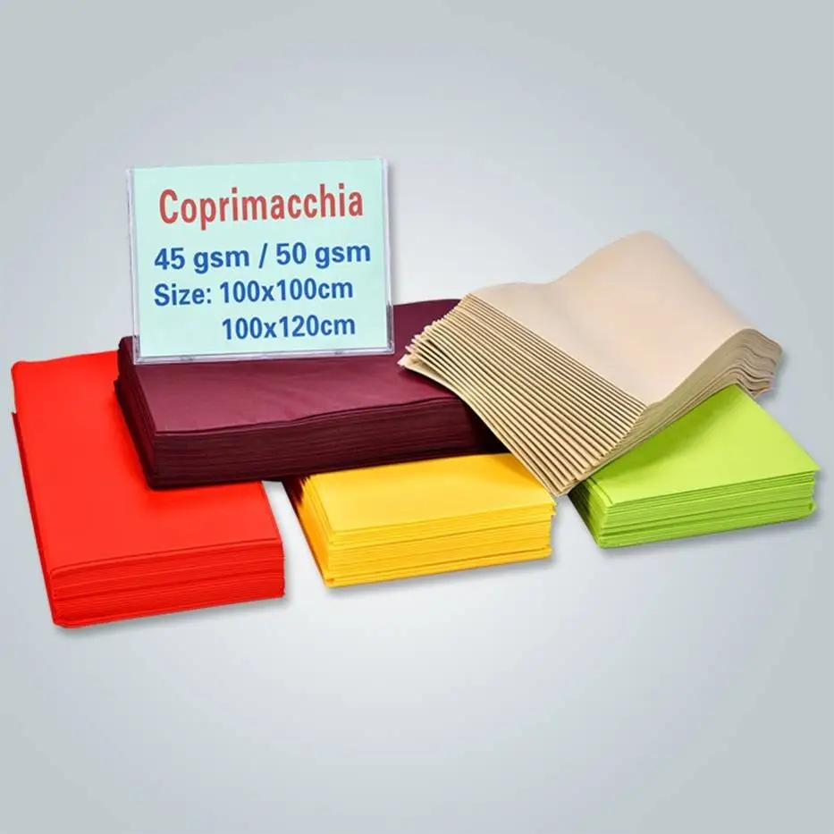 rayson nonwoven,ruixin,enviro 50gr bordeaux square non woven tnt tablecloth RS-TC08 Non Woven Tablecloth image96