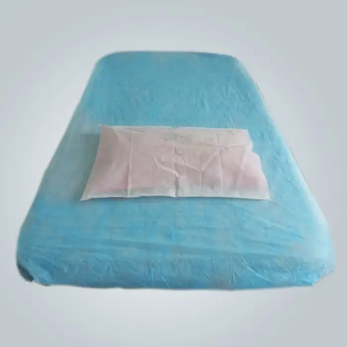 Cubierta médica disponible suave del edredón del color azul con permeabilidad del aire 1