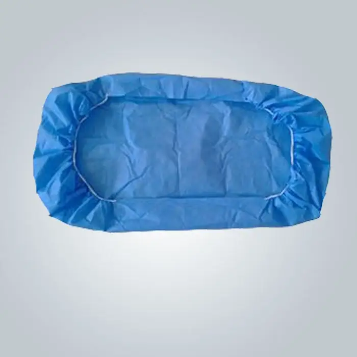 Funda de cama no tejida azul de 50 gr con banda elástica sin olor ni estimulación para la piel 1