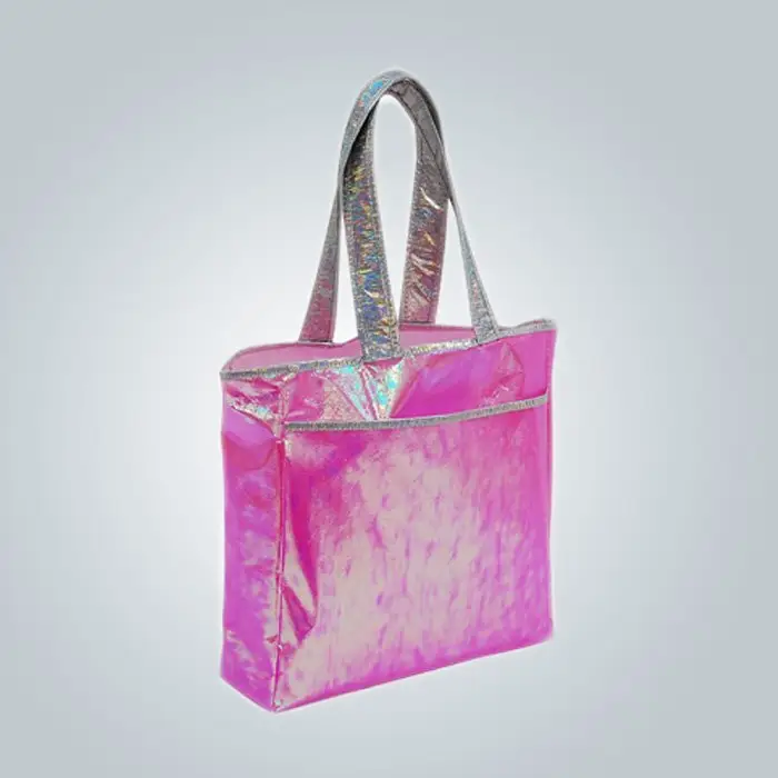 Colorful Long Handle PP Non Woven Bags For Supermarket / Cloth Store 1