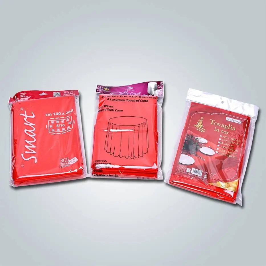 OEM design accepted non woven fabric tablecloth / spun bonded tnt table cover 1