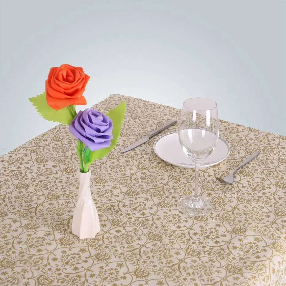 Nonwoven fabric pp table cloth disposable wedding tablecloths 1