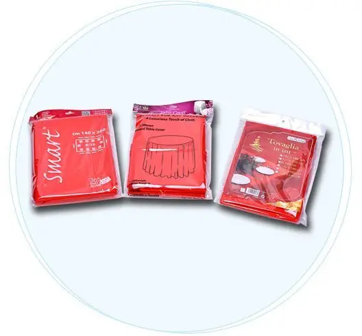 Fabricante de manteles desechables rojos no tejidos ODM 3
