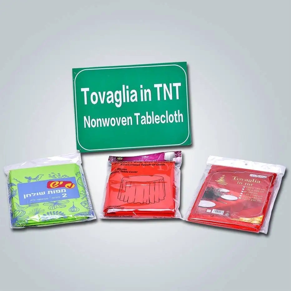 Made in China factory non woven tnt tablecloth / round table cover 1