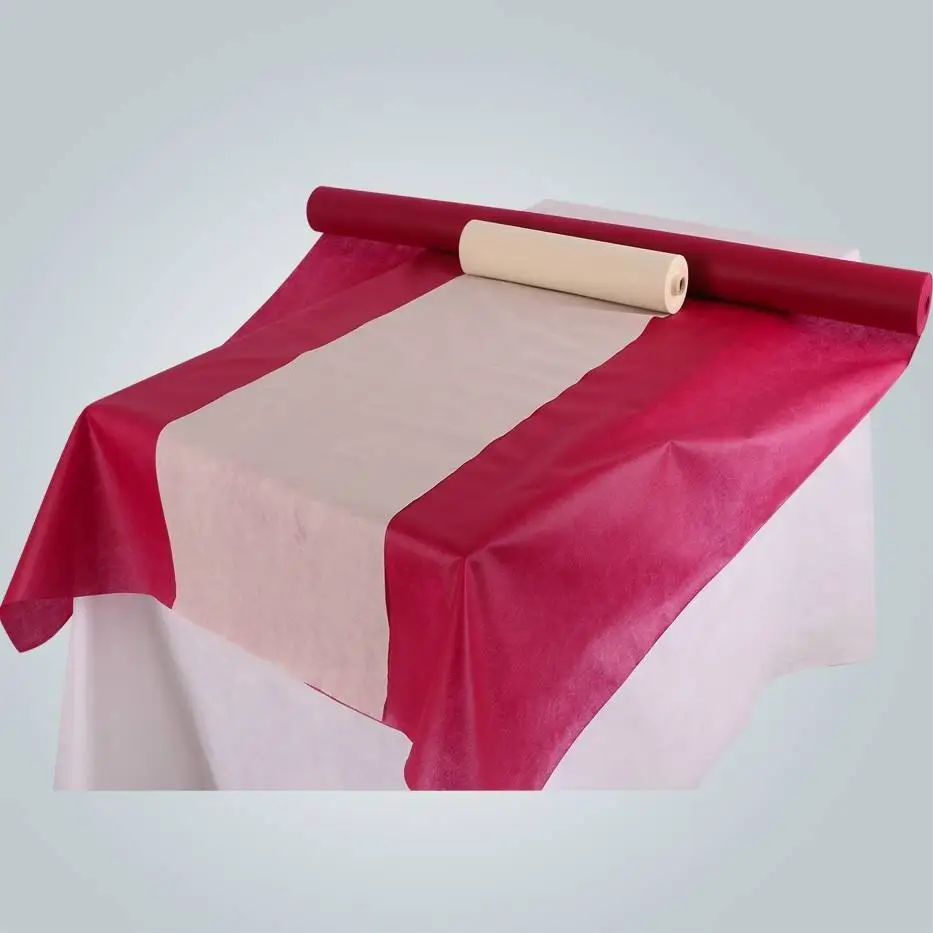 rayson nonwoven,ruixin,enviro PP nonwoven geotextile China factory made banquet use table cloth Non Woven Tablecloth image178